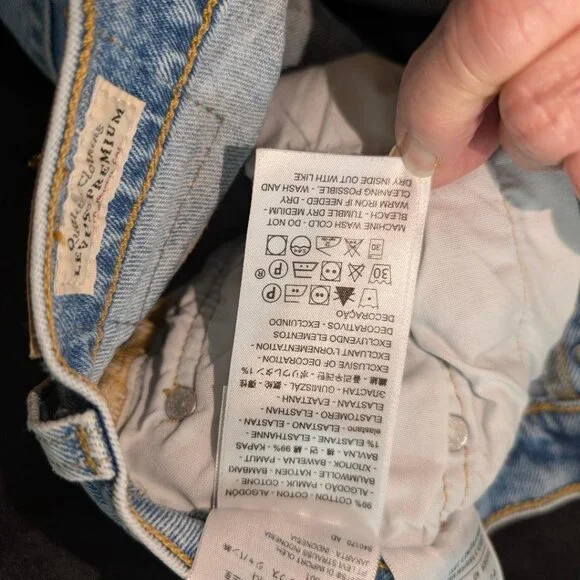 LEVI's 501S (SKINNY); Button Fly; W27 x L32; Exc. Pre-Owned Condition! - Picture 12 of 13